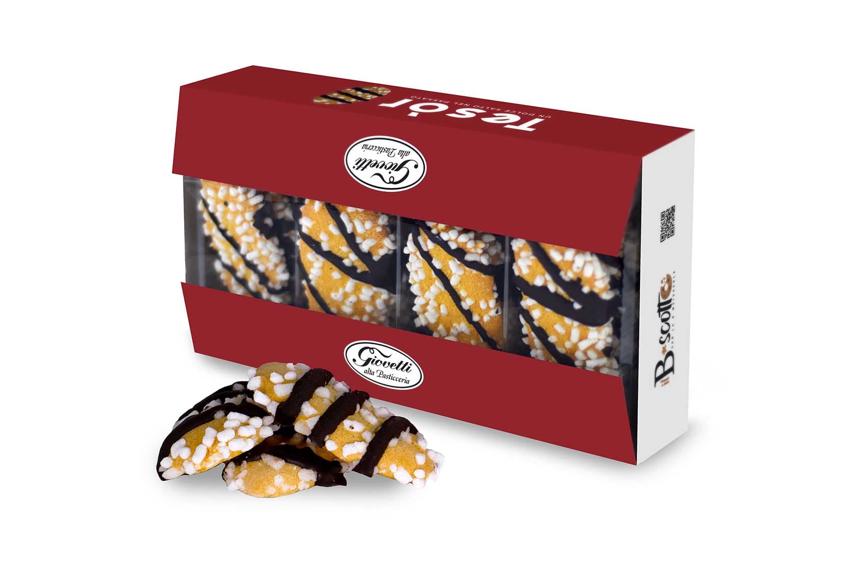 La confezione dei biscotti Tesòr